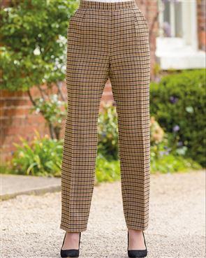 Melbourn Wool Blend Checked Trousers